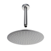 FugaFlow Eccelente Acces Douche de tête - 25cm - ronde - bras de plafond 20cm - Acier inoxydable brossé PVD (RVS) SW1468875