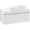 Villeroy en Boch Venticello wastafelonderbouwkast met 1 lade voor opzetwastafel rechts 95.7x50.2x43.6cm glans wit 1025485 Villeroy en Boch Venticello wastafelonderbouwkast met 1 lade voor opzetwastafel rechts 95.7x50.2x43.6cm glans wit 1025485