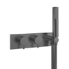 Crosswater MPRO 2 Ensemble de douche - 8.1x26.2x6.7cm - 2 fonctions - douchette à main - flexible de douche - Gunmetal SW928224