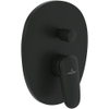 Villeroy & Boch Antao 1 greeps inbouwkraan - met omstel - mat zwart SW974311