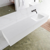 MONDIAZ LAGOM 180cm badmeubel solid surface talc 2 lades Wastafel cloud rechts zonder kraangat SW409044 MONDIAZ LAGOM 180cm badmeubel solid surface talc 2 lades Wastafel cloud rechts zonder kraangat SW409044