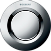 Geberit Type01 afstandsbediening pneumatisch - voor 1-toets spoeling - 9.5x9.5cm - hoogglans chroom GA13929