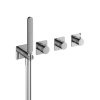 Hotbath Gal Afbouwdeel - voor Inbouw bad/douche thermostaat - 2 stopkranen - zonder uitloop - hoogglans chroom SW656166