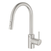 Grohe Concetto Keukenkraan - uittrekbare uitloop - 2 straalsoorten - Brushed Supersteel (RVS) SW225323