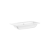 Crosswater Mada Wastafel - 70cm - 1 kraangat - mineraal marmer - gecoat wit glans SW955758