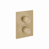 Crosswater Crossbox 3ONE6 Inbouwthermostaat - thermostatisch - 3 functies - met inbouwdeel - gecoat messing geborsteld (goud) SW955770