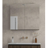 Saniclass Holz Base spiegelkast – 80x70 cm – Donker eiken SW773980