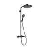 Hansgrohe Raindance Alive Ensemble de douche pluie - 1 jet - Ecostat Element - noir mat SW1387944