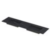 INK Post wastafel - 180x45x1cm - 2 wasbakken - 0 kraangaten - keramiek Lauren black mat SW693526