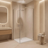 Fortifura Galeria Cabine de douche - 100x120x200 - Profil - verre de sécurité - anticalcaire - chrome SW1224375