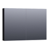 Saniclass Plain Spiegelkast 99x70x15cm Mat Zwart SW393045 Saniclass Plain Spiegelkast 99x70x15cm Mat Zwart SW393045