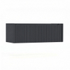 H&R Badmeubelen Juice Wastafelonderkast - 120x45x40cm - rechterhoek afgerond - 3D-front - 2 lades - geïntegreerde greep - dark blue SW1259999