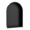 Wiesbaden Demis Niche encastrée - 30x45x7cm - arc arrondi - noir mat SW1473615