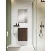 Fugaflow Eccelente Pietra Meuble sous-lavabo pour lavabo-fontaine - 40 x 55 cm - 1 porte - avec plateau supérieur - noyer SW1470185