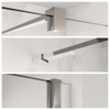 FugaFlow Eccelente Vetro profielset 200cm + stabilisatiestang 120cm chroom - SW1125292
