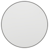Haceka Deco miroir - 80x80cm - rond - noir mat SW1102381