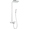 Hansgrohe Raindance e SelectE - 360 Air - 1jet - showerpipe: - met Ecostat - select badkraan - thermostatisch - 156.5cm - thermostaat - wit chroom 0605561
