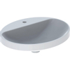 Geberit Variform lavabo à poser ovale 55cm 1 trou de robinet blanc tect SW422274