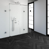 Saniclass Create douchecabine XL 80x140cm profielloos met antikalk en 8mm veiligheidsglas chroom SW223692 Saniclass Create douchecabine XL 80x140cm profielloos met antikalk en 8mm veiligheidsglas chroom SW223692