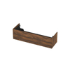 INK Wastafelonderkast - 140x45x37.6cm - 1 lade - push to open - met recht opdekfront - MFC - Noten SW439227