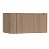 H&R Badmeubelen Juice Meuble sous lavabo - 80x45x40cm - angle gauche arrondi - 1 tiroir - poignée intégrée - charleston SW1109772