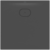 Villeroy & Boch Ecora douchebak - 80x80x3.5cm - afvoer korte zijde - anthracite (antraciet) SW1558926