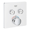 Grohe SmartControl Inbouwthermostaat - 3 knoppen - vierkant - wit SW104930