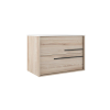 Saniclass Prime Essential Meuble sous lavabo - 100x55x46cm - 2 tiroirs - Poignée standard - MDF - hêtre (bois) SW892668