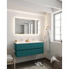 Mondiaz VICA ensemble de meuble de salle de bain - 120cm - meuble sous-vasque smag - 4 tiroirs - lavabo cloud double - 2 trous de robinet - version XL 60cm de haut SW1090049