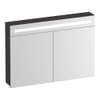 BRAUER Promise armoire de toilette - 100x70x15cm -- avec éclairage 2 portes miroir Timber Anthracite SW1203719