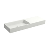 Clou Aluite lave-mains - 56x19x6cm - trou robinet droite - sans trop-plein - blanc mat SW9323