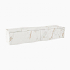 MONDIAZ ALAN MODULE Meuble sous-lavabo - 150x45x30cm - 2 tiroirs - push to open - Mélamine - Cararra mat SW645882