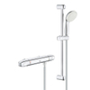 Grohe Grohtherm-1000 New comfortset met douchekraan thermostatisch HOH=12cm met New Tempesta glijstangcombinatie 60cm chroom/wit SW108043 Grohe Grohtherm-1000 New comfortset met douchekraan thermostatisch HOH=12cm met New Tempesta glijstangcombinatie 60cm chroom/wit SW108043