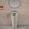 Ideavit Evo Lavabo îlot - 28x24.5x90cm - béton - gris SW416491