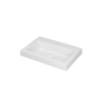 Ink dock lavabo 60x6x40cm 1 trou pour robinet évier polystone blanc mat SW352255