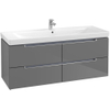 Villeroy & Boch Subway 2.0 Meuble sous lavabo 128.7x44.9x52cm avec 4 tiroirs pour lavabo 717 1024265