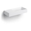 Clou Wash Me lavabo 75x32cm trous de robinet pré-percés Aluite Blanc mat SW102638