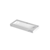 Ink Pitch lavabo - 100x45x9cm - vasque centrée - 1 trou de robinet - statuario brillant (blanc) SW693316