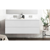 Adema Chaci badmeubelset 120x46x57cm met 2 lades greeploos met 2 keramische wasbakken 2 kraangaten mat wit SW721287 Adema Chaci badmeubelset 120x46x57cm met 2 lades greeploos met 2 keramische wasbakken 2 kraangaten mat wit SW721287