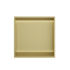 Hotbath &MORE Boîte encastrable ou niche encastrée 30x30x10cm avec LED IP44 Laiton brossé PVD SW1246557