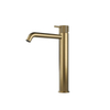 Hotbath Cobber X wastafelkraan - opbouw - hoog - voorsprong 18cm - verouderd ijzer (goud) SW1117909