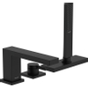 Hansgrohe Tecturis Mitigeur de bord de baignoire 3 trous avec sbox mat noir SW918793