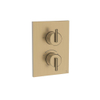 Crosswater Crossbox 3ONE6 Inbouwthermostaat - thermostatisch - 1 functie - met inbouwdeel - gecoat messing geborsteld (goud) SW955761