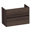 Saniclass Nexxt Small onderkast 80.2x39.1x55cm greeploos 2 lades met softclose MFC Legno antracite SW72234 Saniclass Nexxt Small onderkast 80.2x39.1x55cm greeploos 2 lades met softclose MFC Legno antracite SW72234