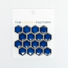 ÉCHANTILLON The Mosaic Factory Barcelona carreau mosaïque 2,3x2,6x0,5cm hexagone porcelaine émaillée revêtement mural pour intérieur et extérieur résistant au gel brillant bleu cobalt SW862000