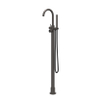 IVY Concord Mitigeur de bain autoportant - bec orientable - 150cm - flexible de douche - douchette barre - Inox 316 - noir carbone brossé PVD SW1031248