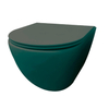 Best Design morrano-49-zonder-spoelrand wandcloset blinde bevestiging incl. zitting mat-atrovirens groen mat SW976228