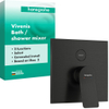 Hansgrohe Vivenis inbouw badmengkraan iBox Universal 2 Brushed Black Chrome SW1567465