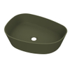 Arcqua Rocker Waskom - opbouw - organisch - links - 50x37cm - mat groen SW976315