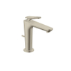 Hansgrohe Axor Citterio C 1-gats wastafelkraan 125 coolstart m. pop-up trekwaste en cubic cutvoorsprong 13.5cm - brushed nickel SW1152163